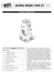 Alpha Wash 1500LT (manuel Francais)