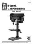 5-Speed, 1/3 HP Drill Press
