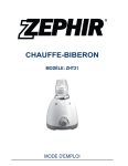 chauffe-biberon modèle: zht21