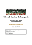 Catalogue E-Cigarettes