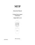 Instruction Manual Contact/Non-Contact Tachometer Model