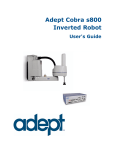 Adept Cobra s800 Inverted Robot User`s Guide