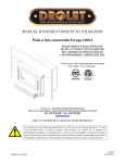 MANUEL D`INSTRUCTIONS ET D`UTILISATION Poêle à