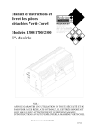 Manuel d`instructions et livret des pi&egrave;ces d&eacute;tach&eacute;es Verti