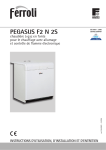PEGASUS F2 N 2S - Notices d`emploi pour chaudières, chauffe