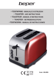 tostapane - manuale di istruzioni • toaster - use instructions