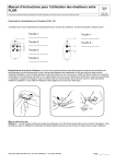 Manuel d`instructions pour l`utilisation des &eacute;metteurs s&eacute;rie FLOR