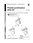 311149G G15 and G40 AA Series Spray Guns, French, MM 311001