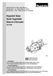Hypoid Saw Scie hypoïde Sierra Circular
