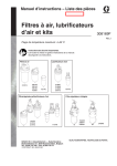 308169J , Filtres &agrave; air, lubrificateurs d`air et kits