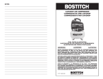 NOTES: - Bostitch