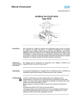 Isolateur de circuit série Type SCO Manuel d`instruction