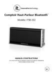 Comptoir Haut-‐Parleur Bluetooth®