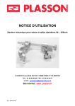 NOTICE D`UTILISATION