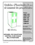 appareil de chauffage central &agrave; air chaud multi-positions