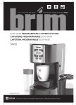 size-wise programmable coffee station cafetière