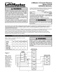 3-channel receiver for garage door