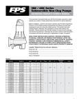 3NC / 4NC Series Submersible Non-Clog Pumps