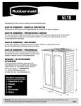 Rubbermaid 5L10 Assembly Instruction French