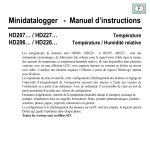 Minidatalogger - Manuel d`instructions