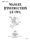 LE130L - Manuel d`instructions