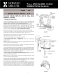 wall and mantel clock instruction manual