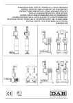 istruzioni per l`installazione e la manutenzione instructions de mise