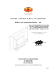 MANUEL D`INSTRUCTIONS ET D`UTILISATION Poêle à bois