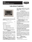 Instructions d`installation