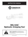 HKL1232 Hydraulic Crimping Tool