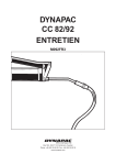 DYNAPAC CC 82/92 ENTRETIEN