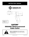 GATOR® Battery-powered Cable Cutter