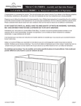 Mercer Crib (M6801) - Assembly and Operation Manual Le Lit bébé