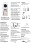 Sonomètre digital HP 814 Manuel d`instructions