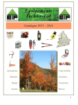 Catalogue 2015 - &Eacute;QUIPEMENTS TECHNO