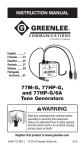 77M-G, 77HP-G, and 77HP-G/6A Tone Generators