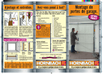 Montage de portes de garage.
