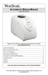 AUTOMATIC BREAD MAKER - West Bend®