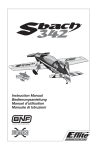 UMX Sbach 342 Manual