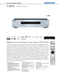 T&eacute;l&eacute;charger Fiche Technique du ONKYO T-4070 Noir