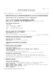 Fiche de sécurité