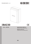 BA230 - ( ) AS05580 Apparecchiatura elettronica ISTRUZIONI PER
