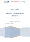 secuTrial® Saisie et Validation des données