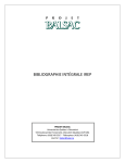 BIBLIOGRAPHIE INTÉGRALE IREP - Projet BALSAC