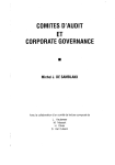 Comités d`audit et corporate governance