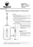 MAGNETEL MAG 3 MAG 13 MANUEL D`INSTRUCTIONS ET D