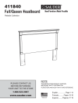 411840 Full/Queen Headboard