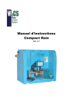 Manuel d`instructions Compact Rain