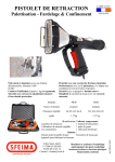 PISTOLET DE RETRACTION Palettisation