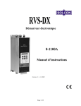 Manuel d`instruction Dx RVS